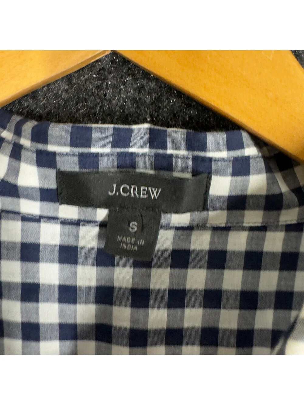 J. Crew Shirt Women S Small Blue Plaid Button Up Tunic Long Sleeve Collared